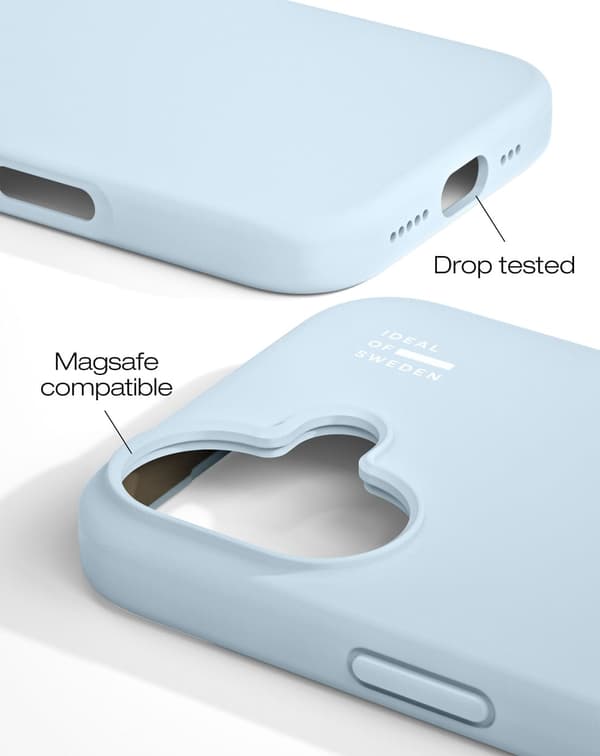 Silicone Case MagSafe iPhone 16 Light Blue