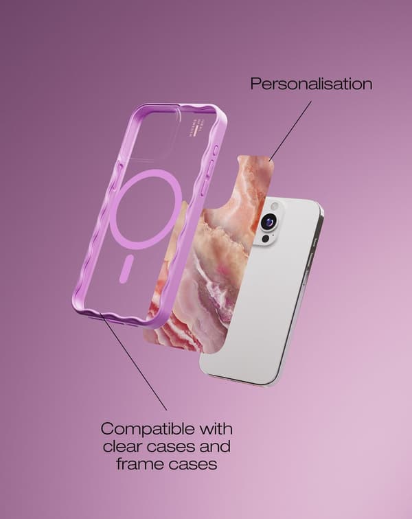 Print Pack iPhone 13 Pro / 14 Pro / 15 Pro / 16 Pro Blush Pink Marble