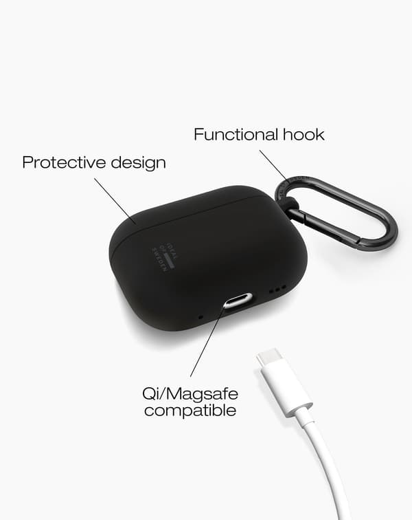 Silicone AirPods Case Pro 1 / 2 Iconic Black
