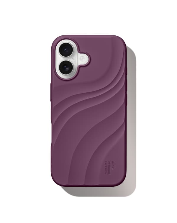 Soft Swirl Silicone Case MagSafe iPhone 17 Velvet Plum