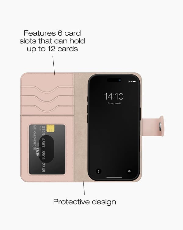 Magnet Wallet+ iPhone 16 Pro Max Pink