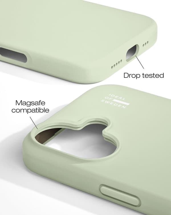 Silicone Case MagSafe iPhone 16 Sage Green