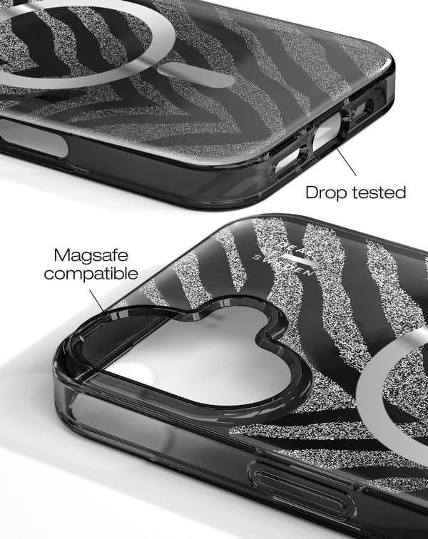 Clear Case MagSafe iPhone 17 Zebra Mystique