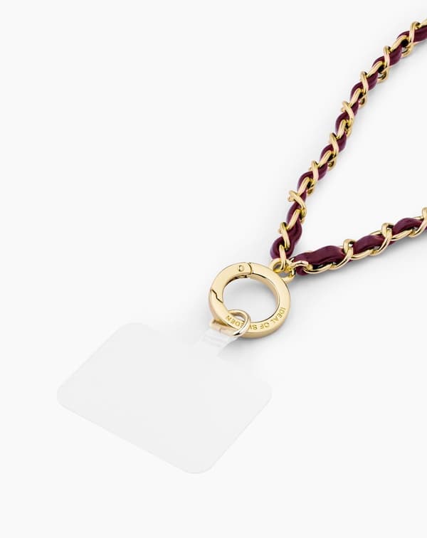 Phone Wristlet Strap Cherry Gold