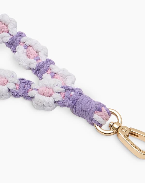 Phone Wristlet Strap Crochet Flower