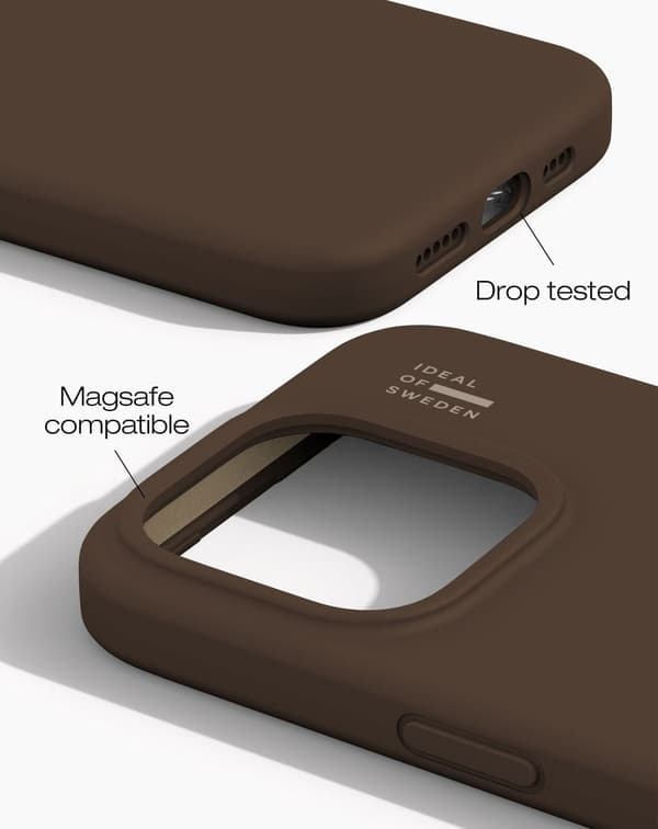 Silicone Case MagSafe iPhone 15 Pro Mocha Mousse