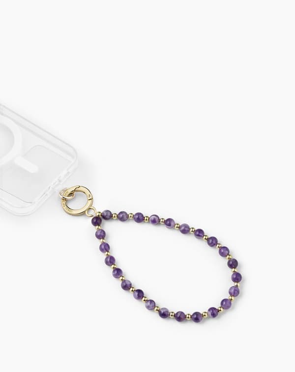 Phone Wristlet Strap Amethyst