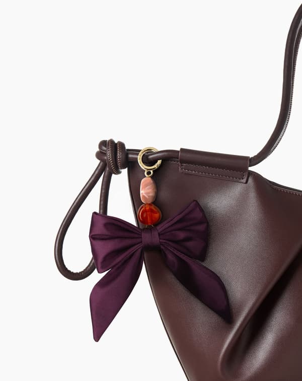 Bag Charm Cherry Bow