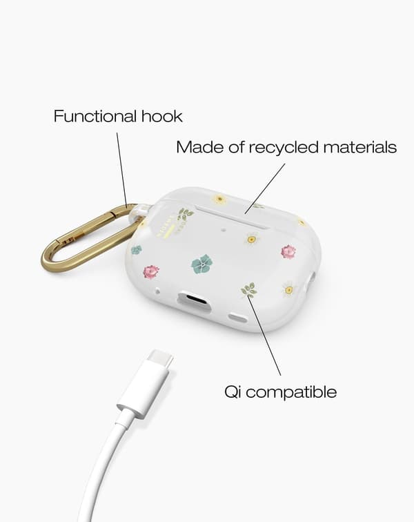 Clear AirPods Case Pro 1 / 2 Petite Floral