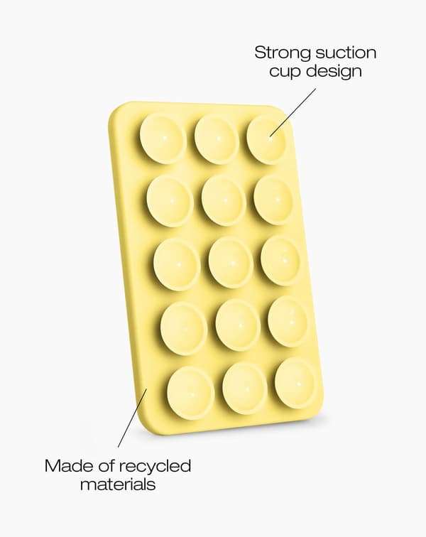 MagSafe Suction Phone Mount Soft Lemon