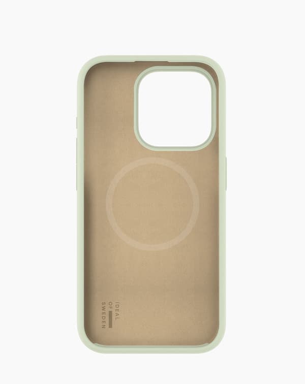 Silicone Case MagSafe iPhone 15 Pro Sage Green