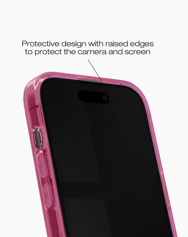 Clear Case MagSafe iPhone 13 / 14 / 15 / 16e / 17e Cherry Crush