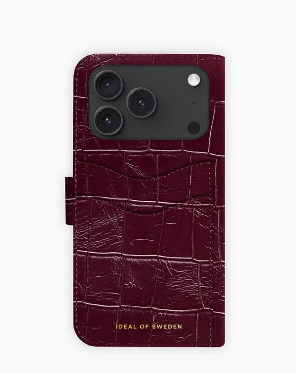 Magnet Wallet+ MagSafe iPhone 17 Pro Max / 18 Pro Max Fine Wine Croco