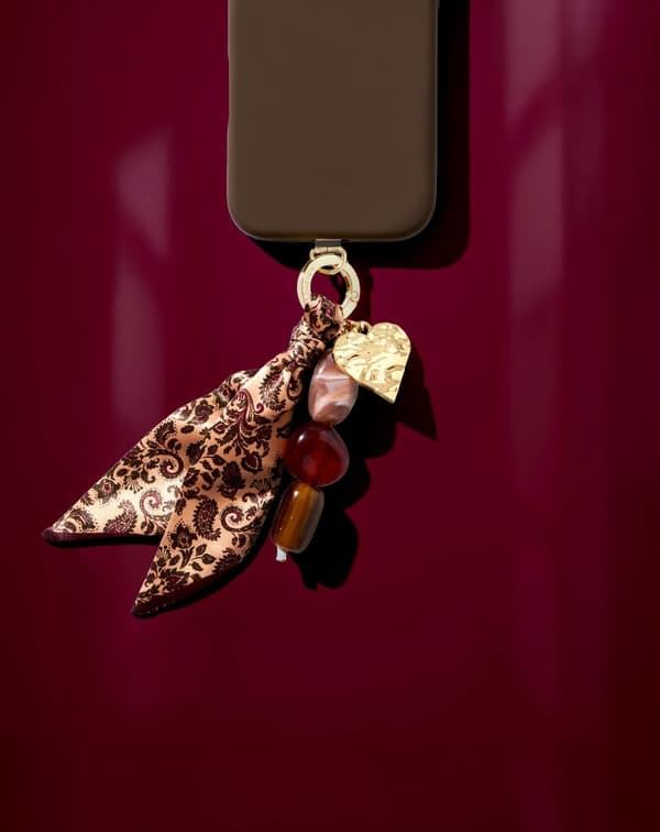 Bag Charm Paisley Scarf