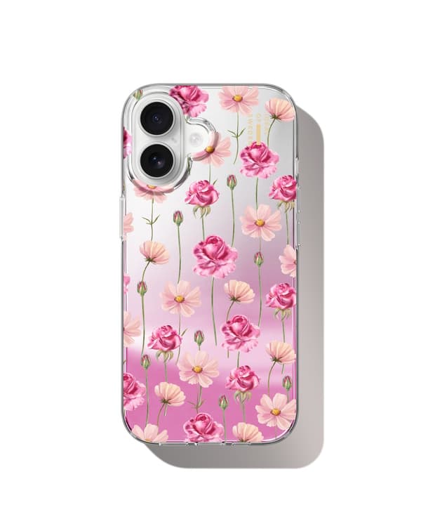 Mirror Case iPhone 17 Rose Blush Floral