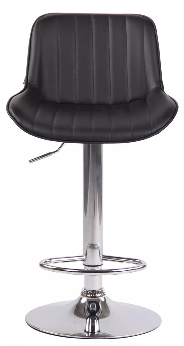 Set med 2 Lentini Barstolar, Konstläder, Krom