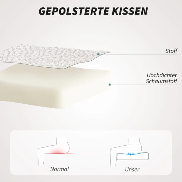Kontorstol, Sk`l Design, Justerbar Hajde, Polyester & Stal, Creme/Sort