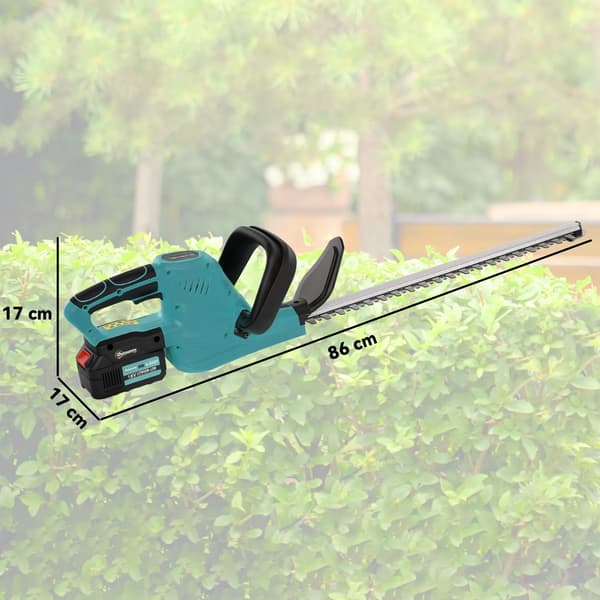 Batteridriven Häcksax - 51 cm Klipplängd, Metall, Blå