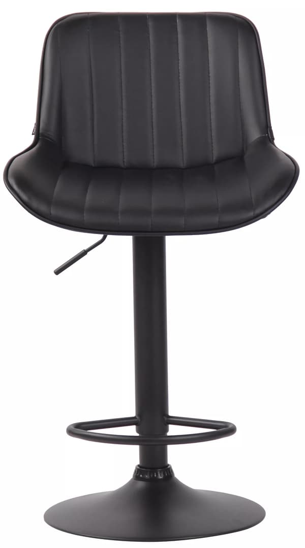 Set med 2 Lentini Barstolar Konstläder Svart