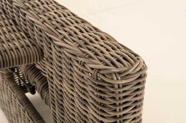 Ancona 2-personers udendørs sofa, Heather Grey, aluminiumsramme, polyrattan med hynder