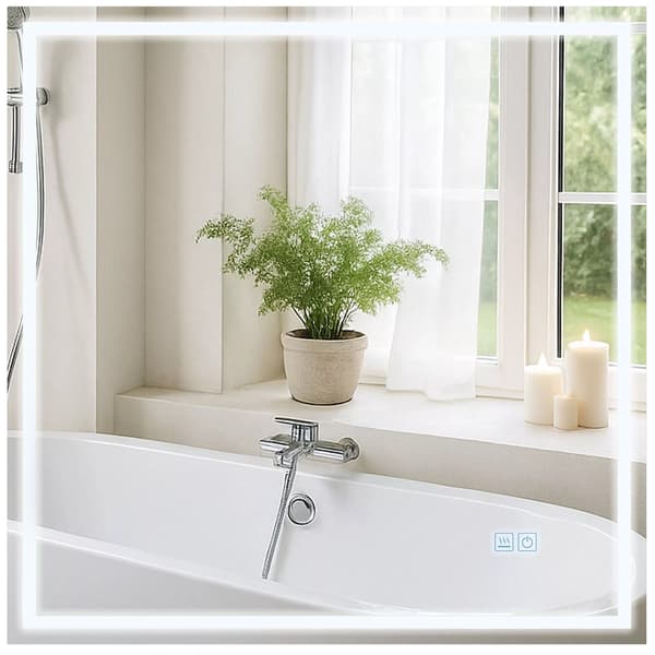 CLP Jaffrey Badrumsspegel 80x80 utan Bluetooth