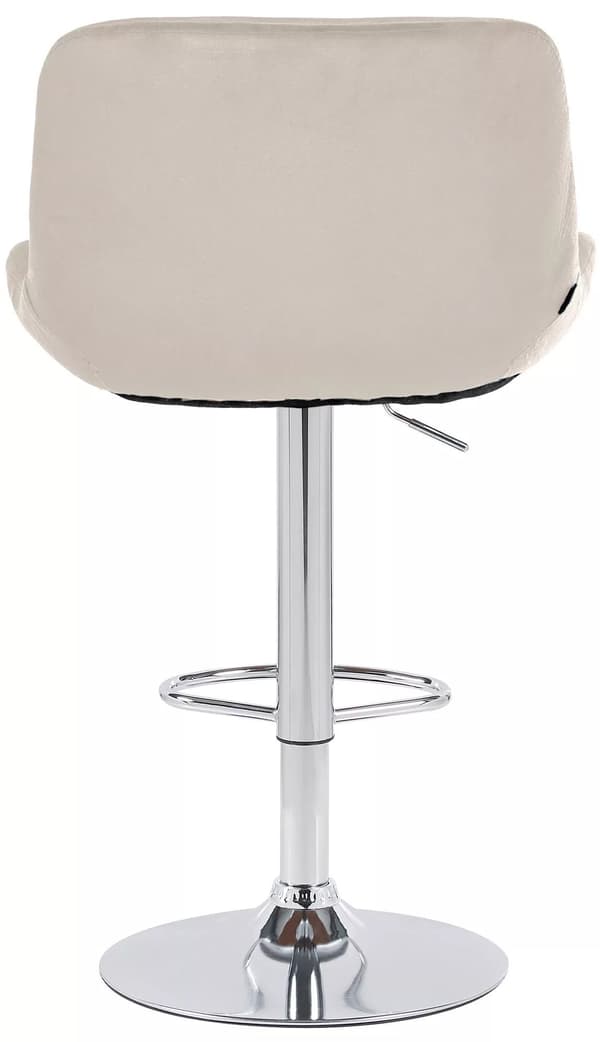 Set med 2 Solon Barstolar i Krom-look Tyg