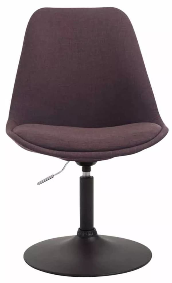 Set med 4 Maverick bruna tygmatstolar med metallbas