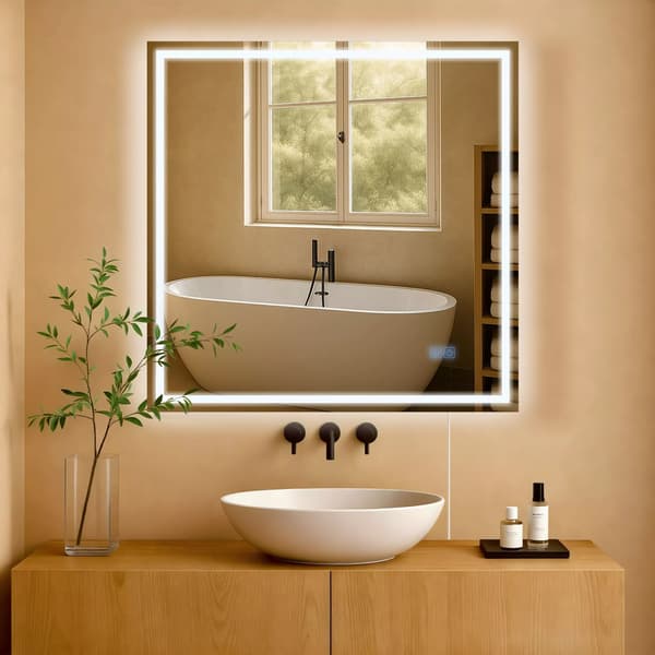 CLP Jaffrey Badrumsspegel 80x80 utan Bluetooth