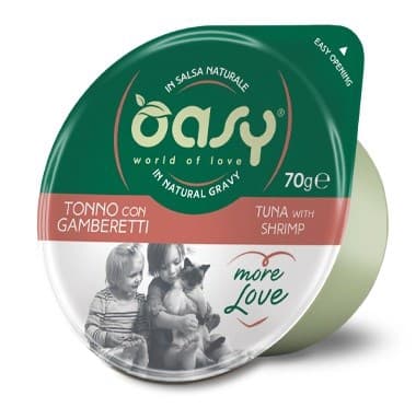 OASY More Love Tun med rejer - vådfoder til katte - 70 g