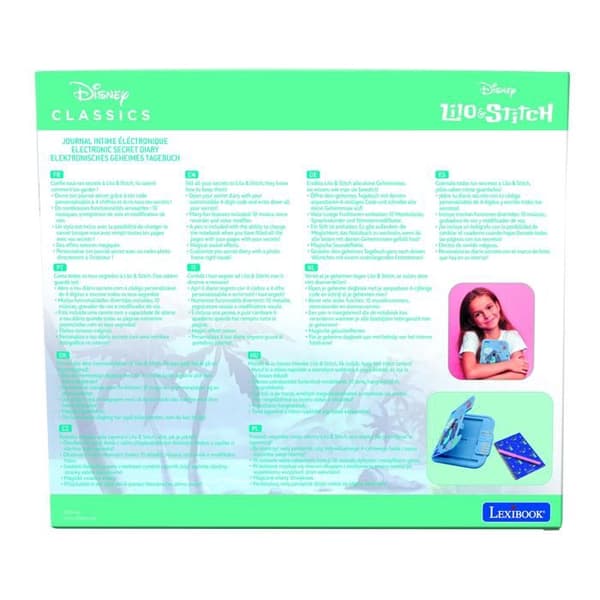 Stitch Electronic Diary 4-numeroinen Secure