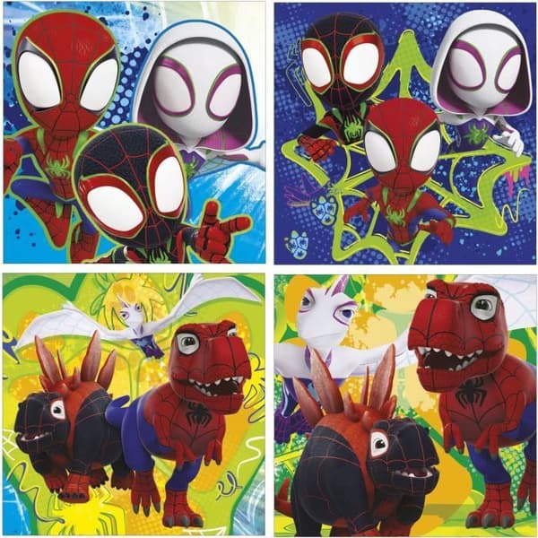 Progressiva pussel - EDUCA - Dino Spidey - 12+16+20+25 bitar