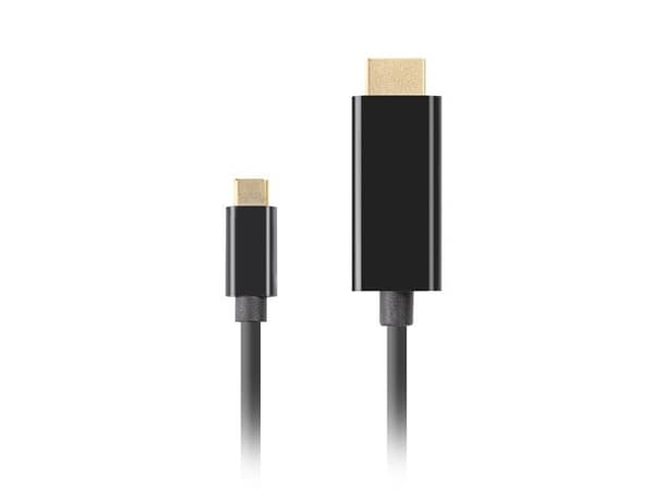 LANBERG KABEL USB-C(H)->HDMI(H) 3M 4K 60HZ SORT