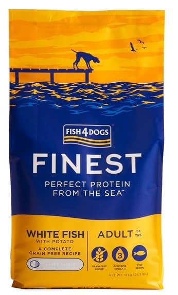 FISH4DOGS Finest Ocean White Fish M/L - tørfoder til hunde - 12 kg
