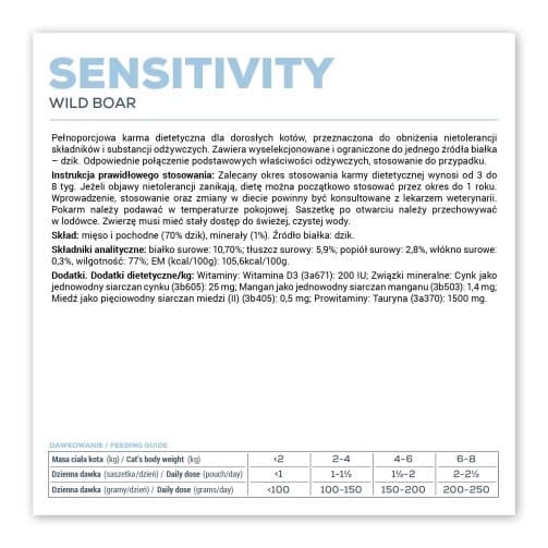 VETEXPERT Veterinary Diet Sensitivity Mono Cat - vådfoder til katte - 100 g