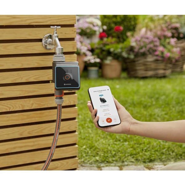 Timer - GARDENA - Bluetooth - För 20/27 och 26/34 kranar - 3 oberoende program