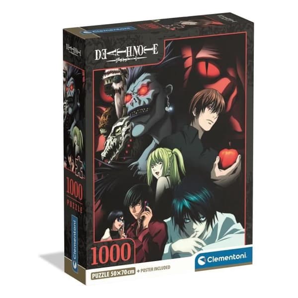 CLEMENTONI - Kompakt 1000 brikker - Death Note