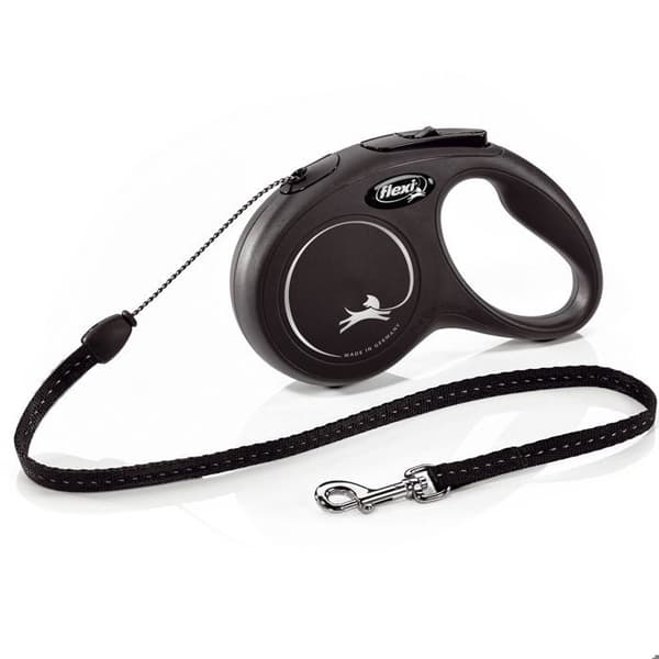 Flexi Classic snor M sort 8 meter