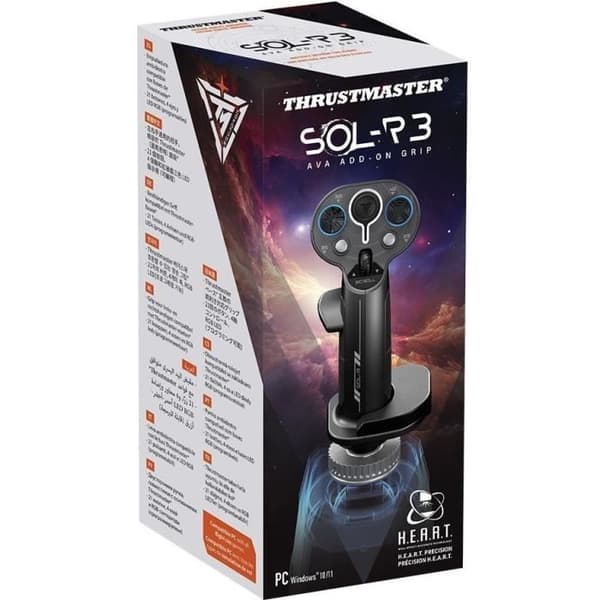 Extra grepp - THRUSTMASTER - Sol-R 3 AVA Add-On Grip - HEART-teknik - 21 knappar - 6 axlar