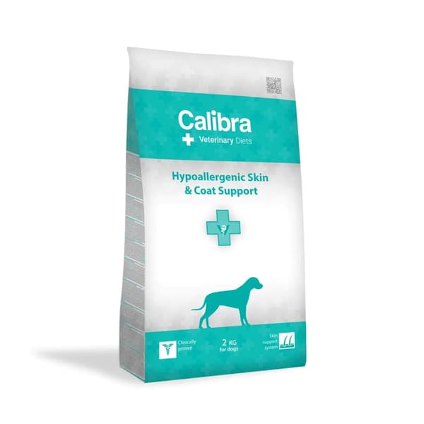 CALIBRA VD Hunde Hypoallergenisk Hud- og Pelsstøtte - tørfoder til hunde - 2 kg