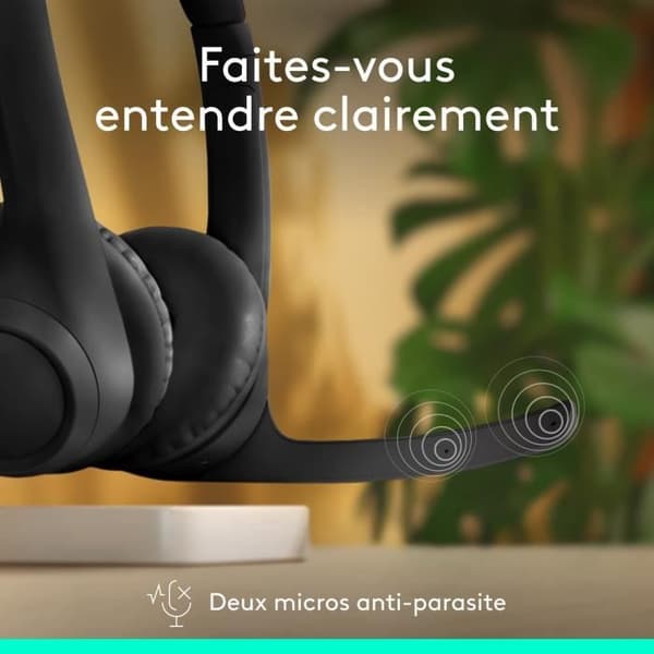 Kuulokemikrofoni - Langaton - Logitech - Zone 300 - Musta