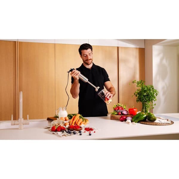 Stavblender - CECOTEC - Power Neutron - 1100 W - 4 knive - 800 ml glaskande - Sort/rustfrit stål