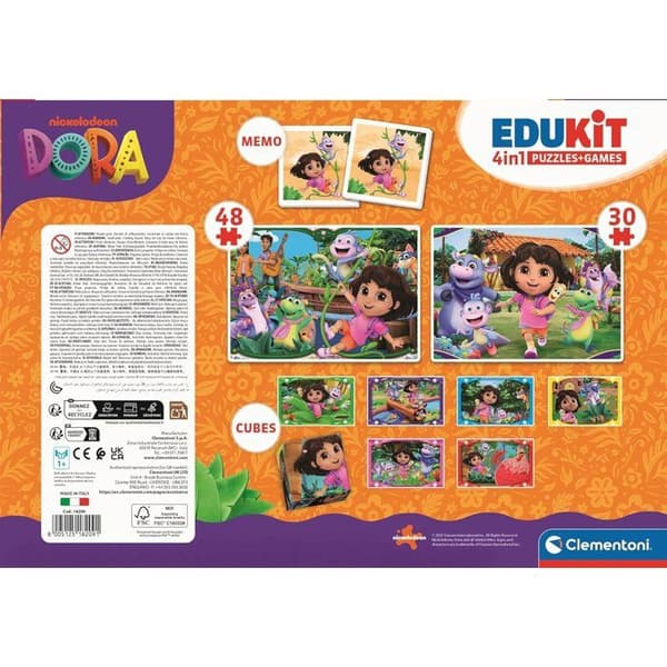 CLEMENTONI - Edukit 4 in 1 - Dora