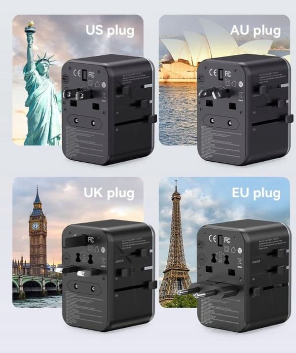 Vention 65W GaN rejseadapter og oplader 2x USB-A 2x USB-C
