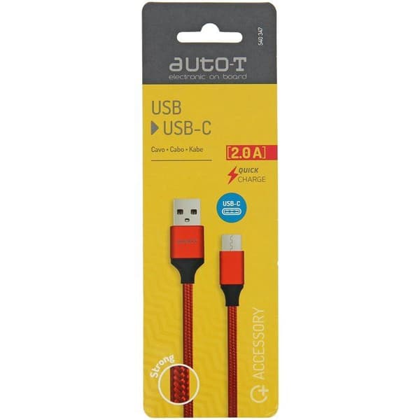 Kaapeli - AUTO T - 540347 - USB 2.0 - USB-C