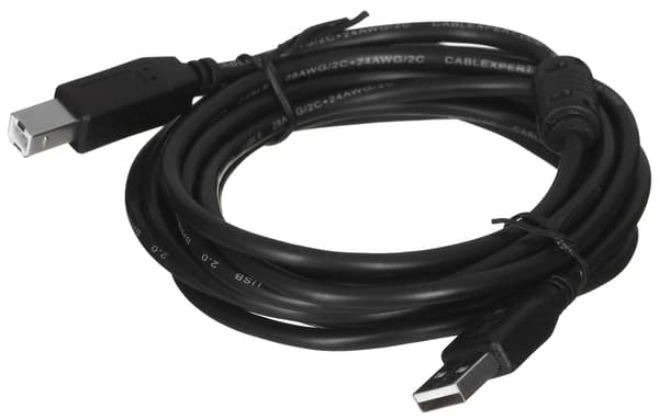 Gembird 3m USB 2.0 A/BM USB-kabel USB A USB B Svart