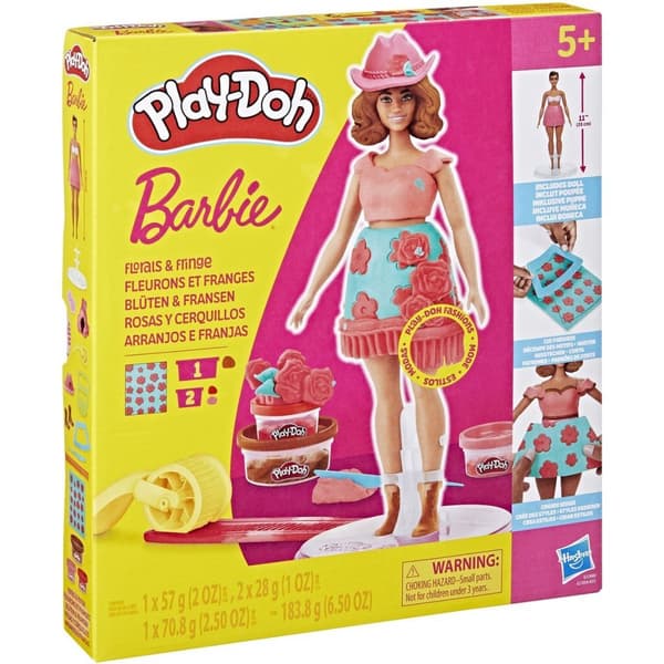 Play-Doh Barbie -kukat ja hapsut