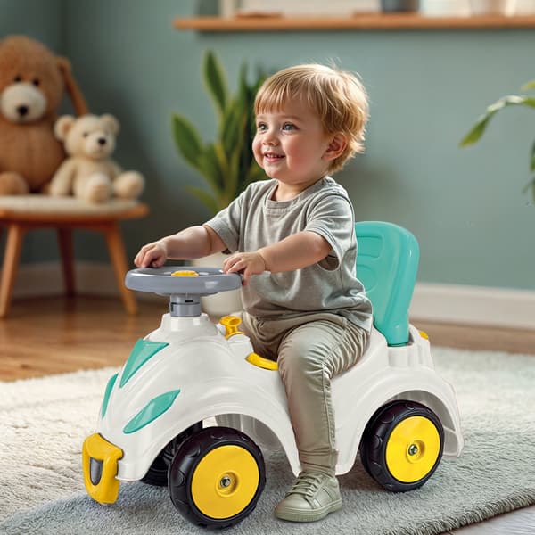 Dolu Smile Car Åkbil Gul/Blå