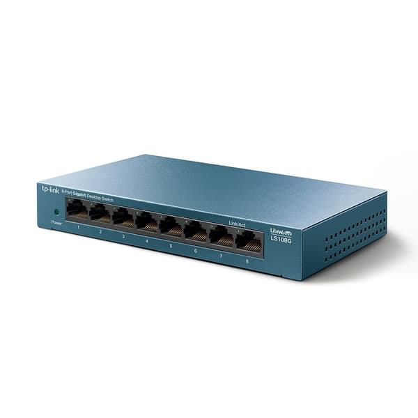 TP-Link 8-ports 10/100/1000 Mbps desktop netværksswitch