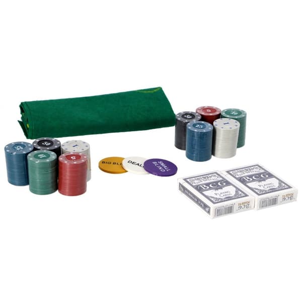 Pokerset i plåt 200 delar