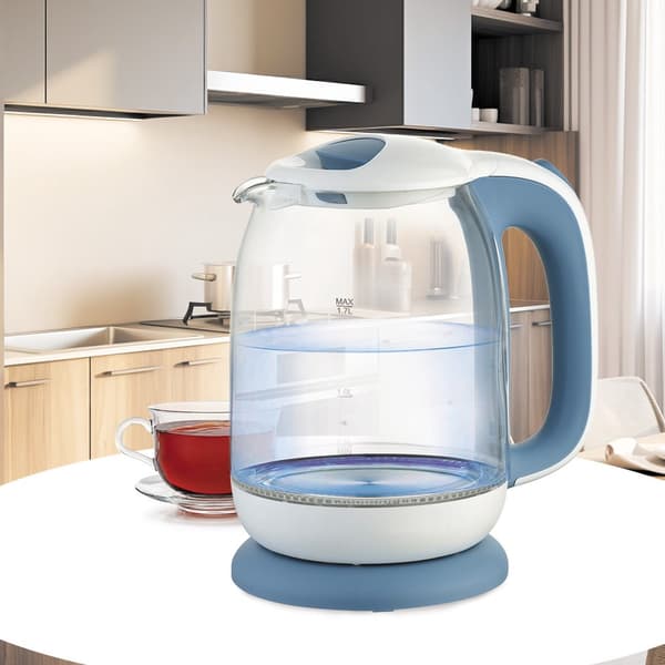 Maestro MR-056-Blå Glas Elkedel 1,7 L